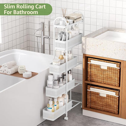 KINGRACK 5-Tier Slim Storage Cart - Image 8