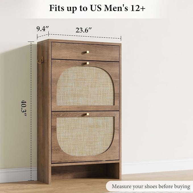 Nicetree Shoe Cabinet for Entryway, Slim Shoe Rack - Image 2