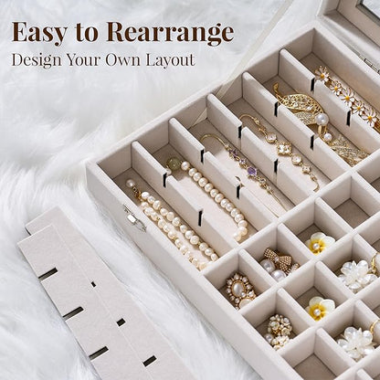 48 Grid Earring Organizer and Storage: Velvet Jewelry Tray - Image 5