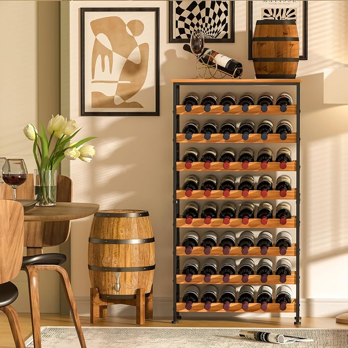 Sonyabecca 48 Bottle Wine Rack Freestanding Floor - Image 5