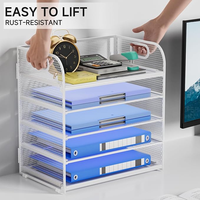 5-Tier Stackable Paper Organizer - Image 3
