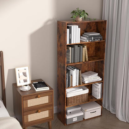 Wooden Cube Storage Organizer, Low Bookcase Storage Display Organizer) - Image 9
