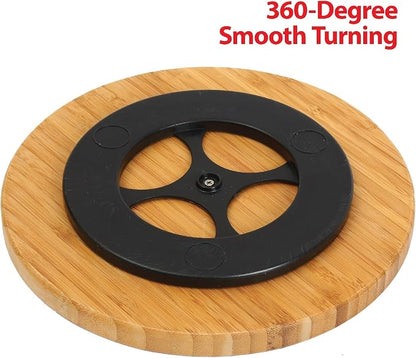 YBM Home Bamboo Wooden Non-Skid Spinner - Image 3