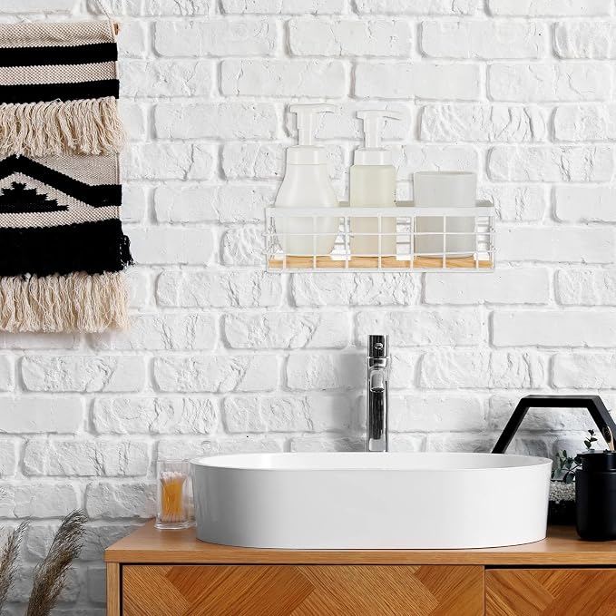 Funrous 2 Pcs Metal Small Wire Basket Wall Hanging Wire Basket Hang Small - Image 7