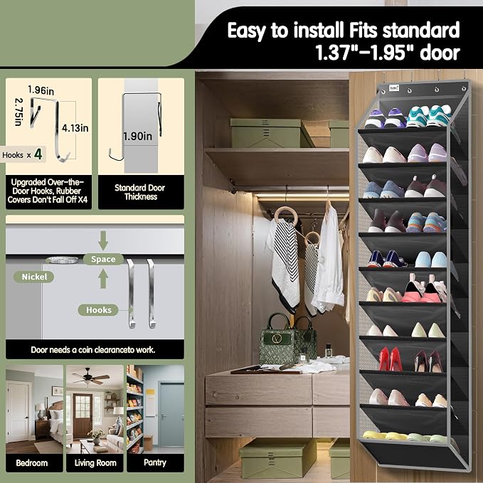 10 Tier Over The Door Organizer - Image 4