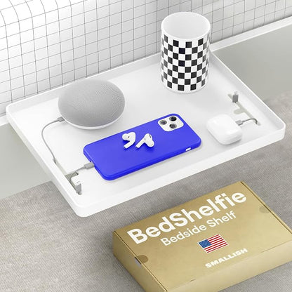 BedShelfie Bedside Shelf for Dorm Room Bunk Bed & Top Bunk, College Dorm Room by BedShelfie