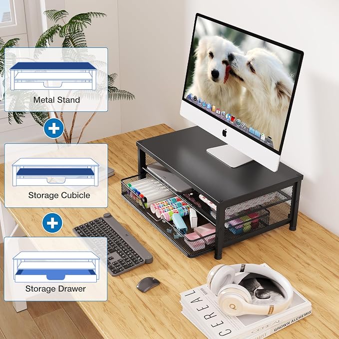 OPNICE Computer Monitor Stand Riser, Desk Organizers and Accessories - Image 4