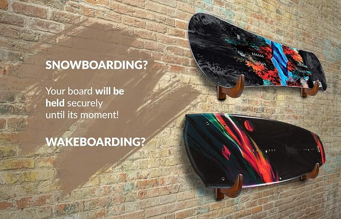 TESLYAR Surfboard Wall Mount – Wooden Surfboard Rack - Image 4