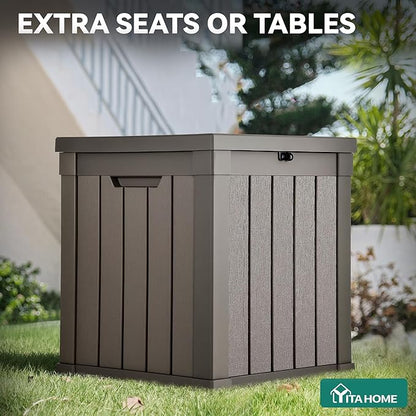 YITAHOME Deck Box, 51 Gallon Weatherproof Outdoor Storage Container - Image 4