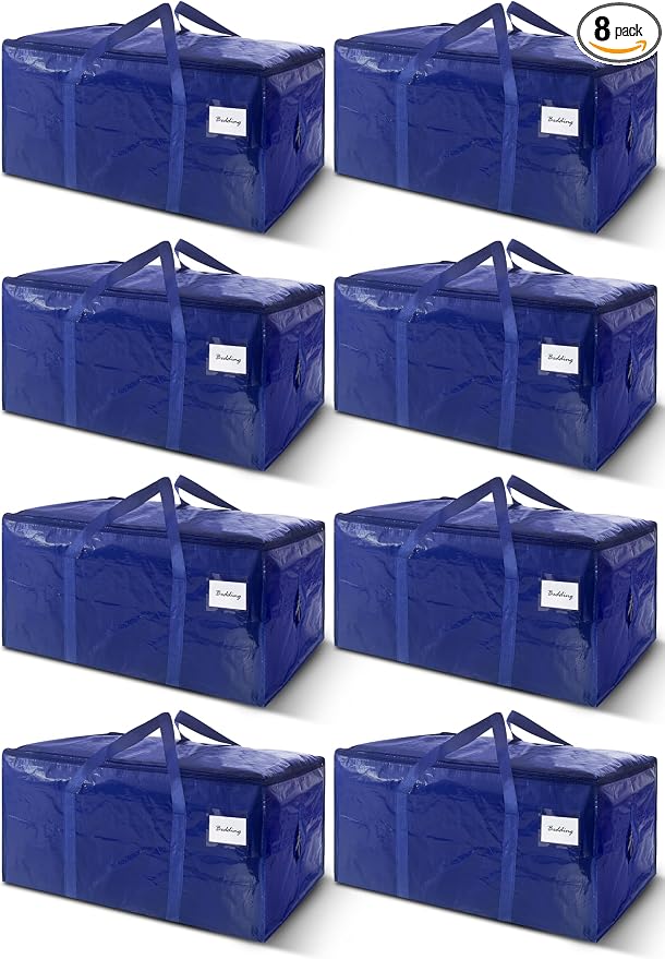 8 Pack Extra Heavy Duty Large Moving Bags by WTREE