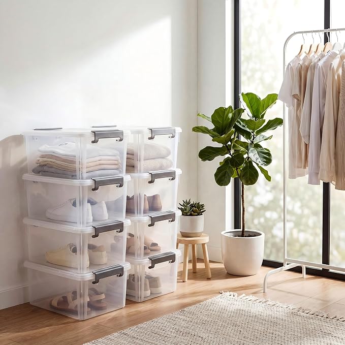 CITYLIFE 6 Packs 17 QT Plastic Storage Bins - Image 6