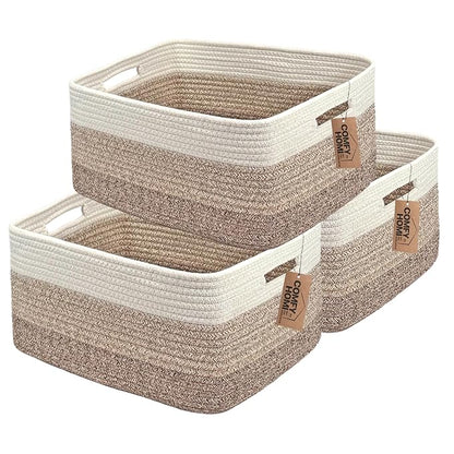 COMFY-HOMI 3 pcs Large Storage Baskets by COMFY-HOMI