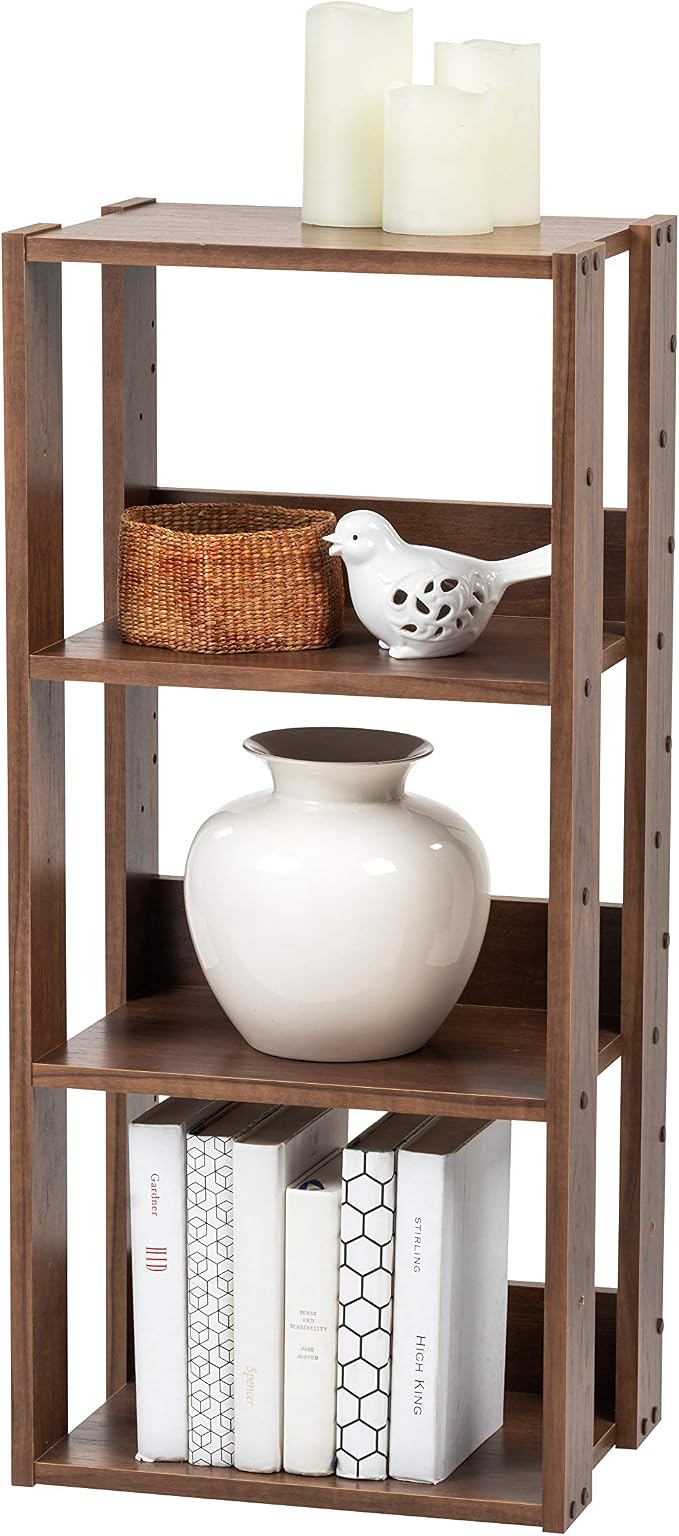 IRIS USA 3-Tier 16" Open Wooden Bookshelf by IRISUSA