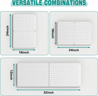 EVERHANGER Metal Pegboard Panels, Heavy Duty Pegboard Wall Organizer, Garage - Image 3