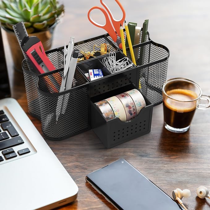 Deco Brothers Desk Organizers Pen Holder Office Caddy Storage - Image 3