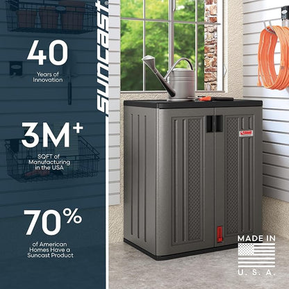 Suncast Heavy-Duty Resin Outdoor Storage Cabinet, Made in the USA - Image 11