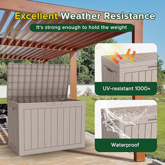 DRATO 45 Gallon Deck Box, Outdoor Storage Box - Image 3