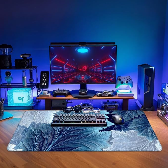 Leaves Gaming Mouse Pad 35.4"x15.7"Desk Mat Anti-Slip Rubber Base & Durable - Image 9