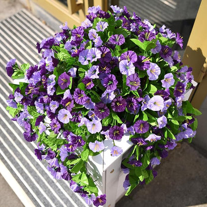 INQCMY Artificial Flowers for Outdoor Spring Summer Decoration Faux Silk - Image 4