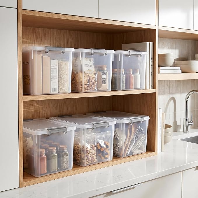 Citylife 32 QT Plastic Storage Bins - Image 9