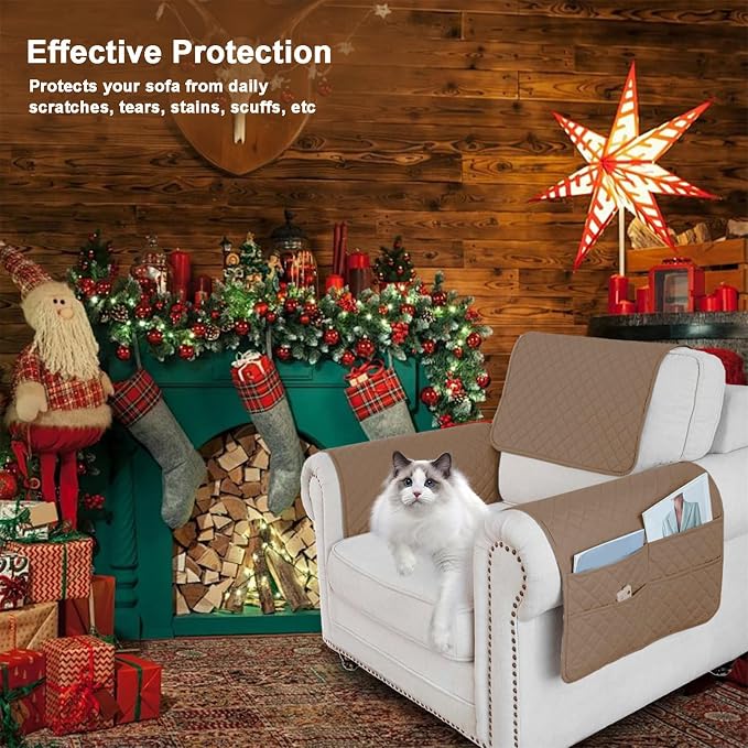 Waterproof Sofa Armrest Cover Headrest Cover - Image 7