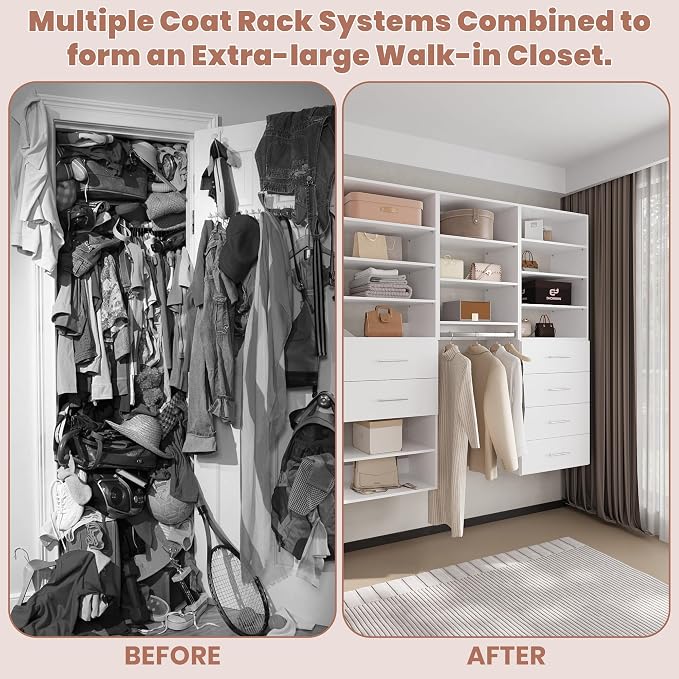 4-Drawer Stackable Storage Organizer Unit - Image 6