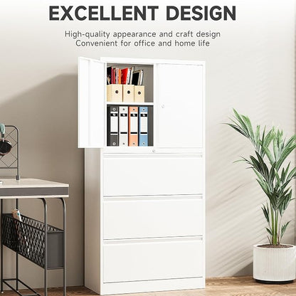 SISESOL 3 Drawer Lateral File Cabinet - Image 6