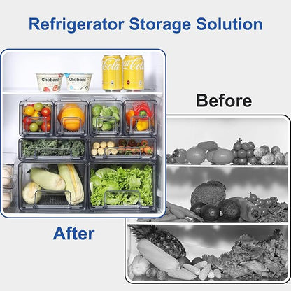 Plastic Clear Fridge Storage Organizer - Image 3