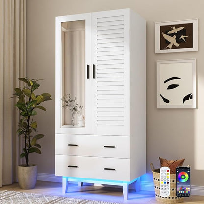 jiteentarou 2 Door Armoire Wardrobe Closet Cabinet by jiteentarou