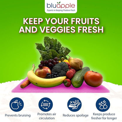 Bluapple FreshMats, Refrigerator Bin Liner, Fridge Drawer Mats, Crisper Life - Image 2