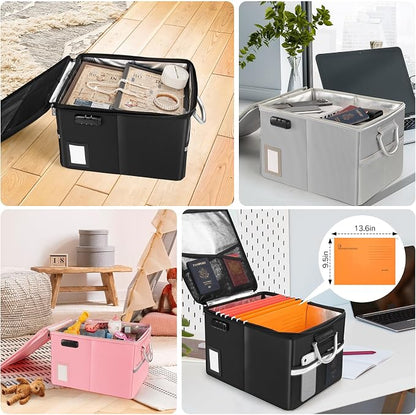 TOMKID 5200°F Fireproof Document Box, Fire Important Document Organizer - Image 5