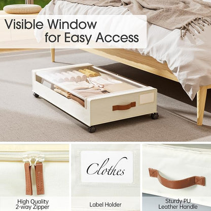 Yecaye 4 Pack Under Bed Storage - Image 5