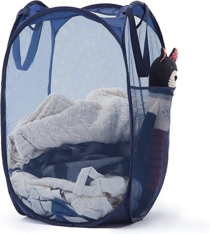 TECHMILLY Upgraded 105L Collapsible Mesh Pop Up Laundry Hamper by TECHMILLY