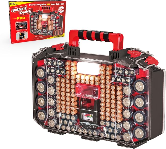 Ontel Battery Daddy Storage & Organizer Case by Ontel