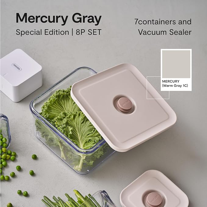 VAKUEN Premium Airtight Food Storage Container. Special Edition Mercury Color - Image 2