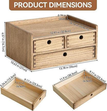 KIRIGEN Desk Organizer with Drawers - Image 2