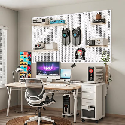 Pegboard Rack Garage Storage, Steel Pegboard Heavy Duty- 3 Pack 16-Inch X - Image 6