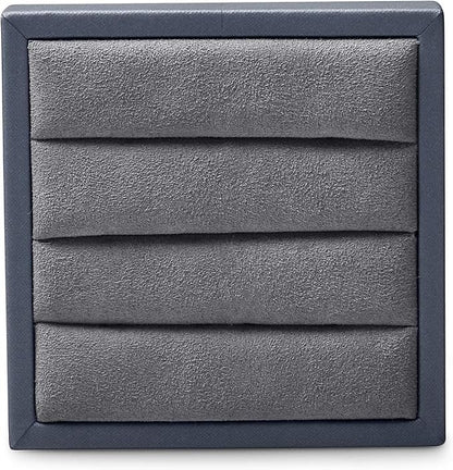 Oirlv Premium Leather Ring Display Stand Small Ring Tray Showcase Jewelry - Image 5