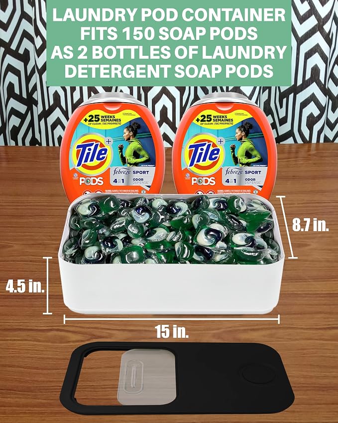 Skywin-2 Pack Laundry Pods Container - Image 2