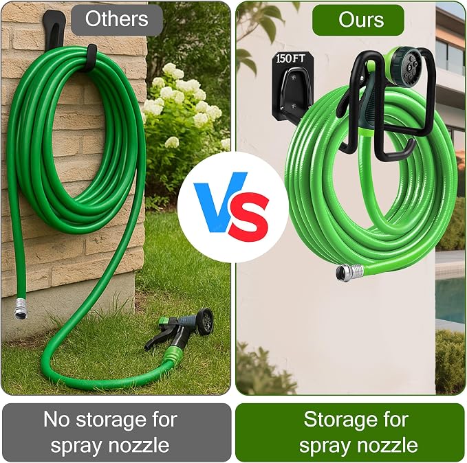 Garden Hose Holder Wall Mount Water Hose Holders - Image 2