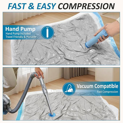 Cozy Essential Vacuum Storage Bags, 80% Compression Vacuum Seal Space Saver - Image 6