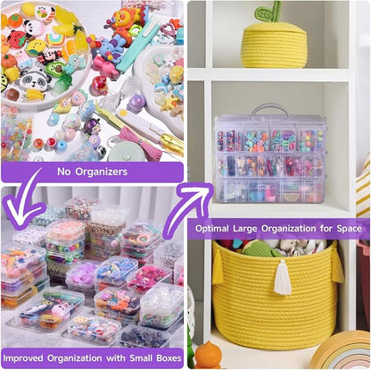 Funtopia Bead Organizers and Storage, Mini Clear Organizers - Image 6