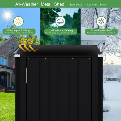 Devoko 22 Cuft Vertical Storage Shed Without Adjustable Shelves - Image 4