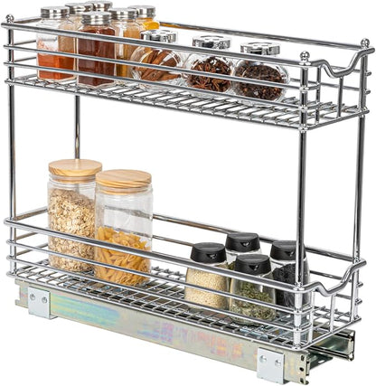 Household Essentials Glidez 2‑Tier Multipurpose Chrome‑Plated Steel by HouseholdEssentials