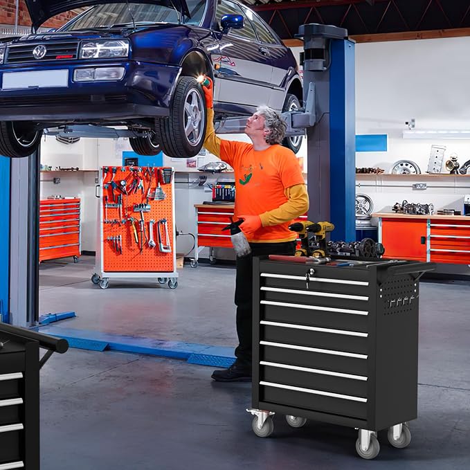 7-Drawer Tool Chest, Rolling Tool Cart - Image 2