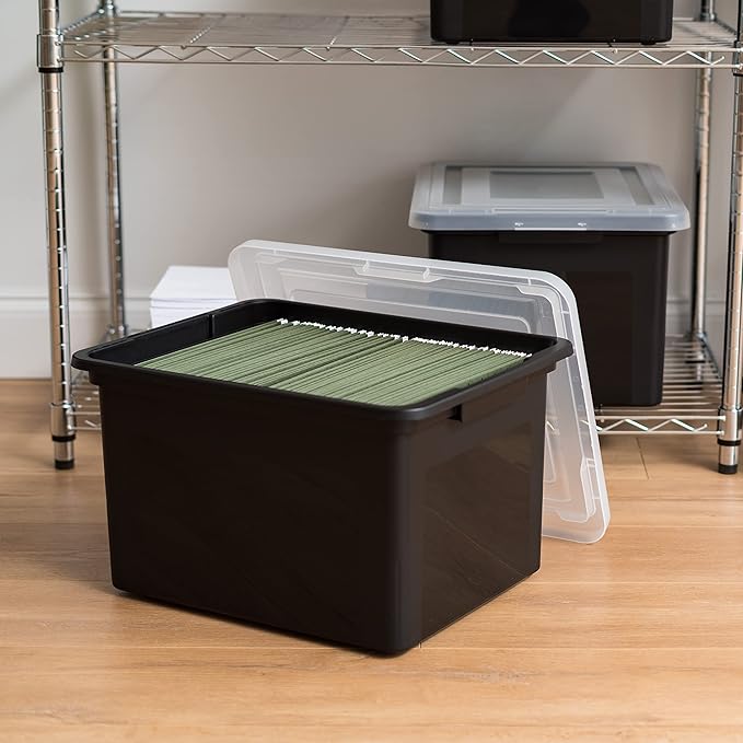 IRIS USA 4-Pack 35 Qt. Letter/Legal File Box - Image 8