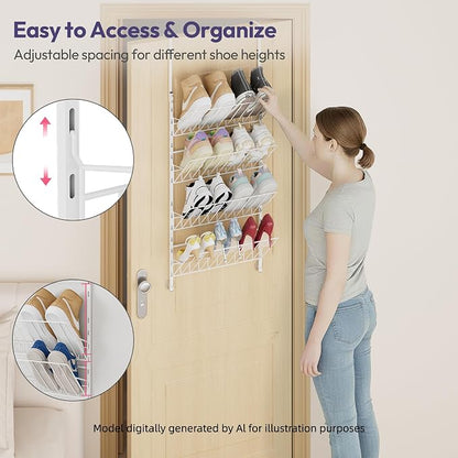 SWTYMIKI Over the Door Shoe Organizer - Image 5