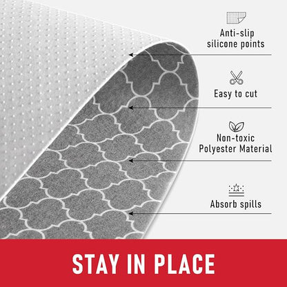 Cooyes Refrigerator Liners 17.7" x 360", Absorbent Strong Grip Fridge Mats - Image 7