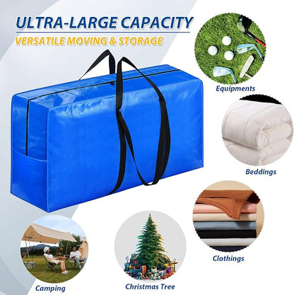 194 Gallon Extra Large Storage Bags, Zippered Outdoor Cushion Furniture Storage - Image 5