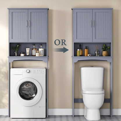 Yaheetech Over the Toilet Storage Cabinet, Bathroom Organizer, Open Compartment - Image 7